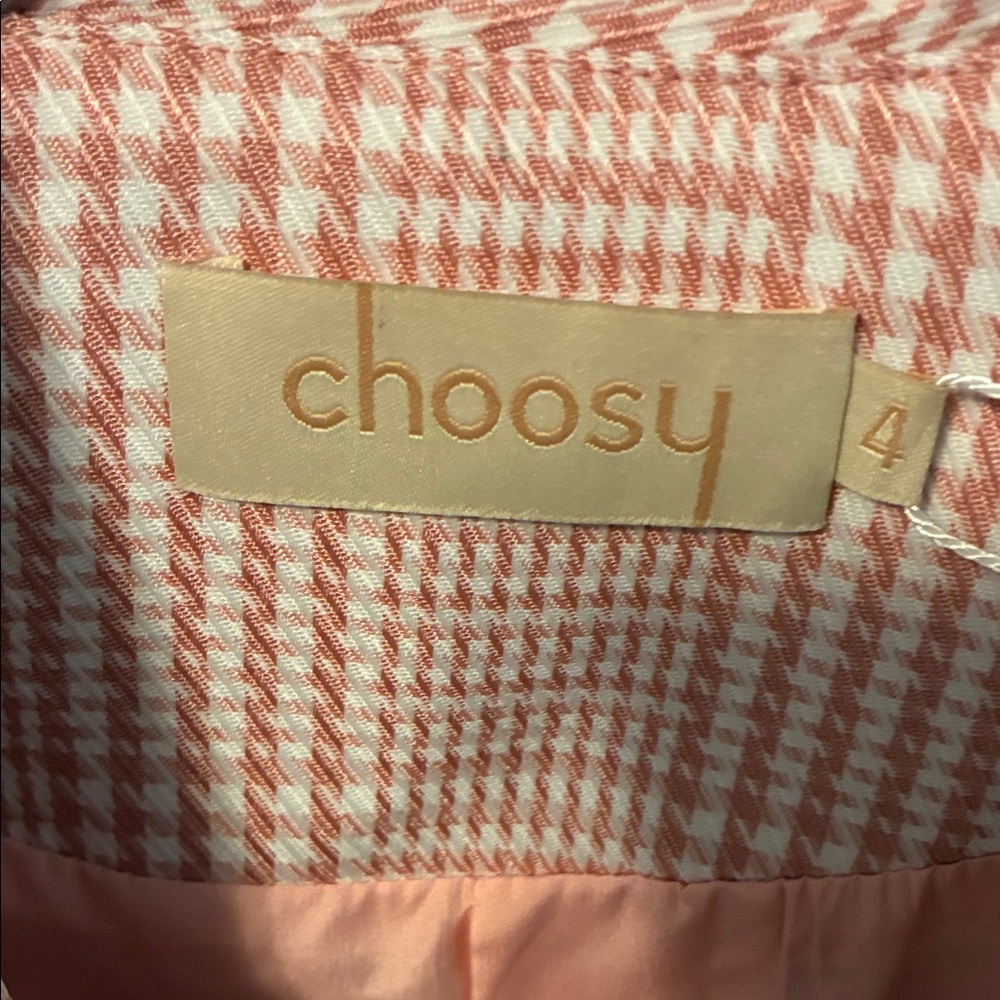 Pink Plaid Women's Long Sleeve Dress Holiday Party Ready Choosy - Picture 3 of 6